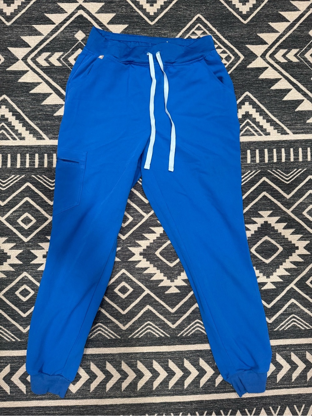 Figs Royal Blue Drawstring Jogger Pants